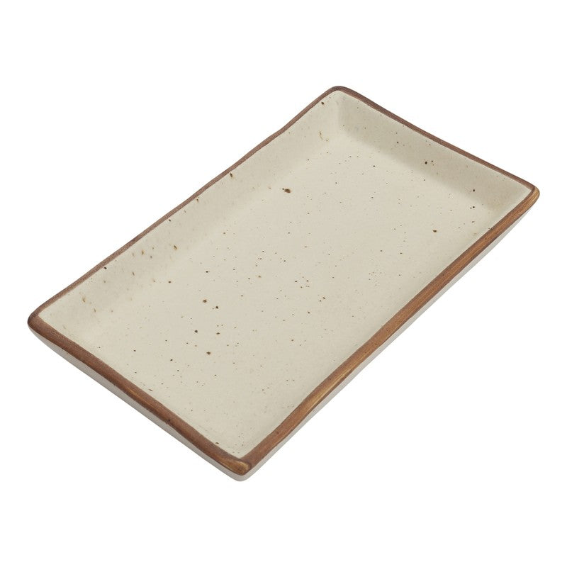 Brownline White Stoneware Platter (300 mL) - Set Of Two media 7
