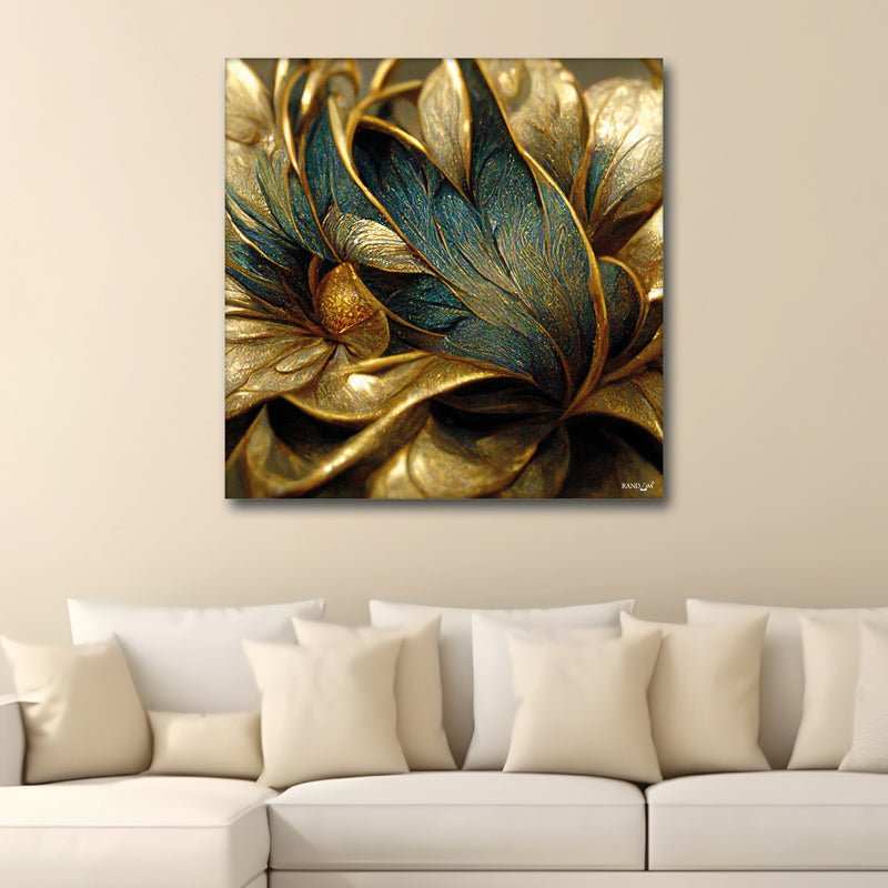 Auric Botanic I Wall Painting