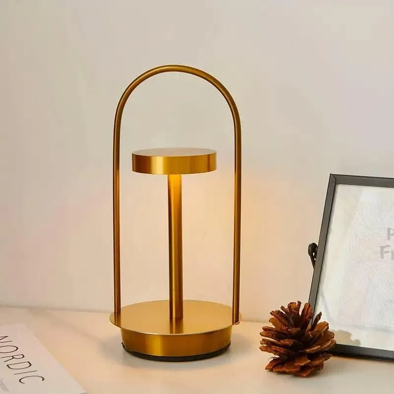 Koracha LED Metal Table Lamp - Gold media 1