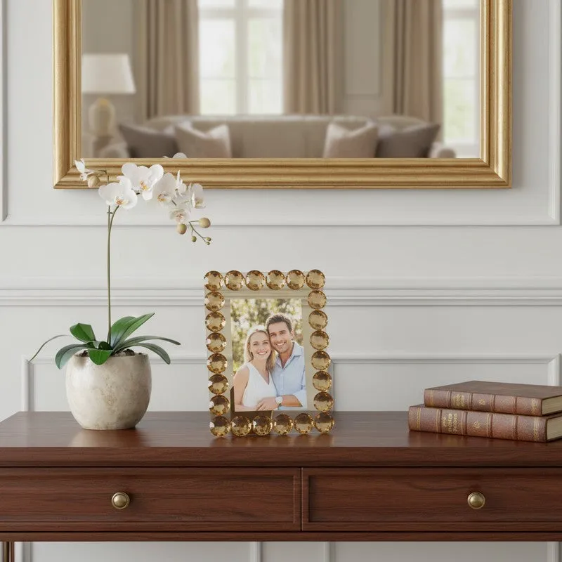 Shine Memories Crystal Photo Frame - Gold media 1