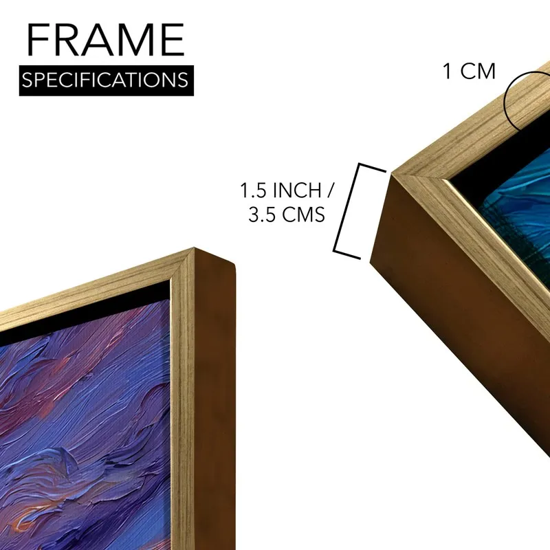 Violet Skies Canvas Wall Painting With Frame media 8