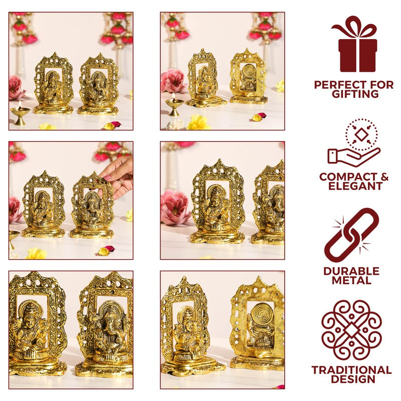 Amaris Lakshmi & Ganesh Idols & Sets - Set Of Two media 5
