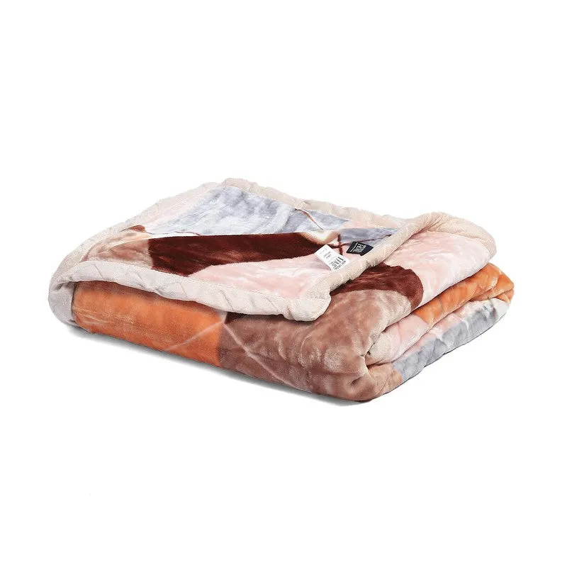 Monte Carlo Autumn Mosaic Blanket - 553 GSM media 5