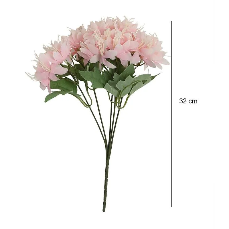 Faux Amaryllis Daisy Bunch (Light Pink) - Set Of Two media 5