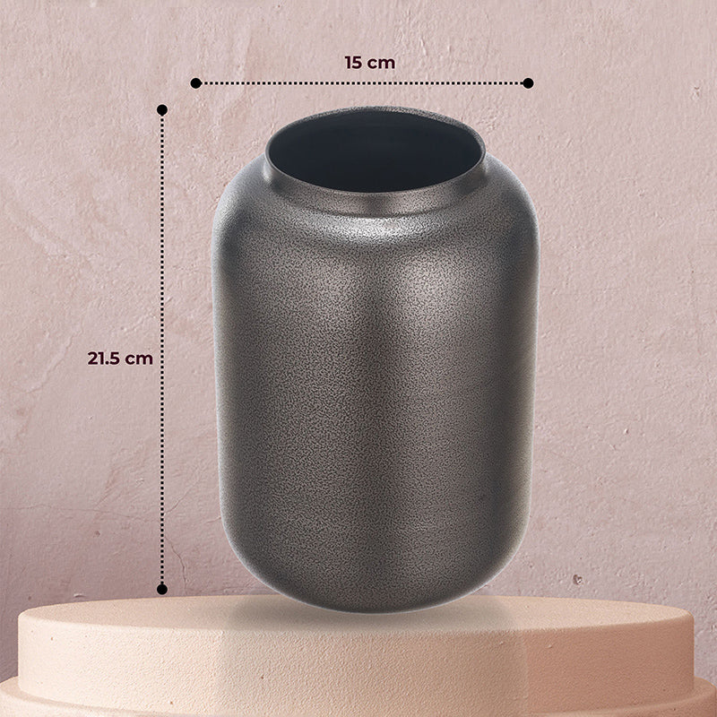 Alexis Metal Vase - Grey media 6