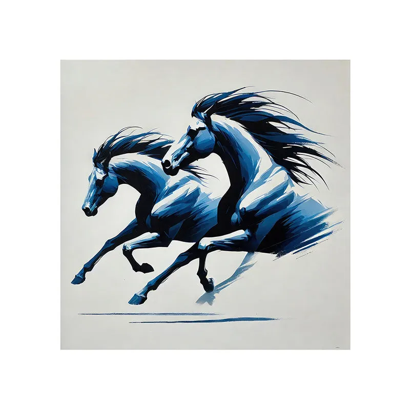 Galloping Horses Wall Painting media 5