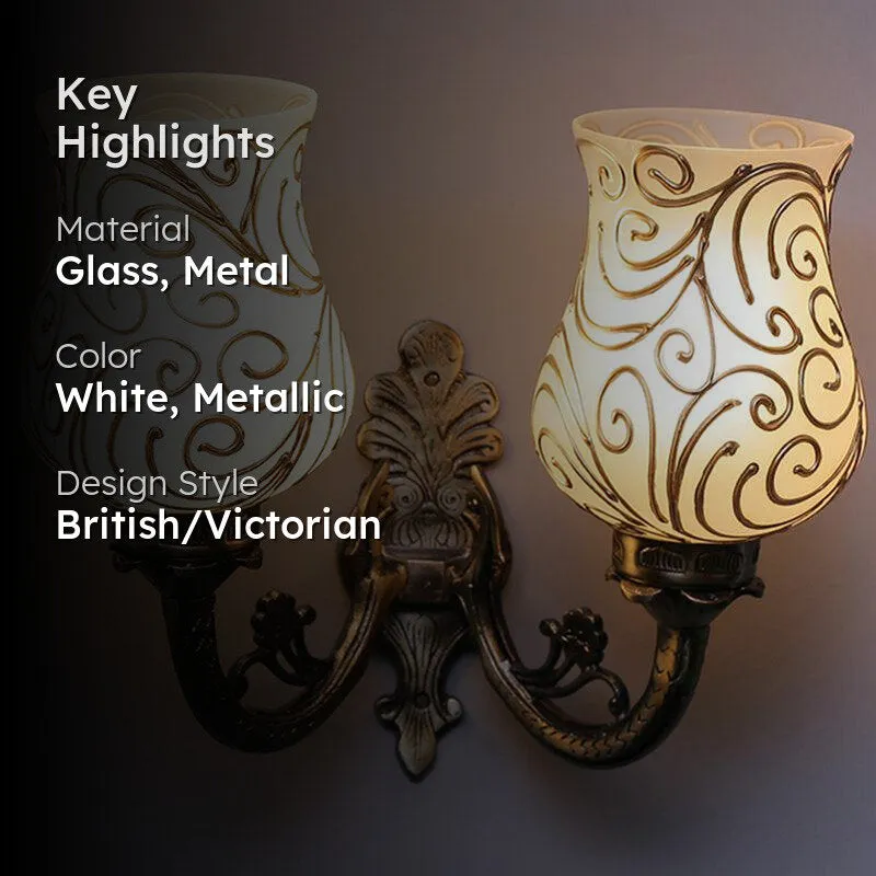 Dila Twinner Mosaic Glass & Metal Wall Lamp media 2
