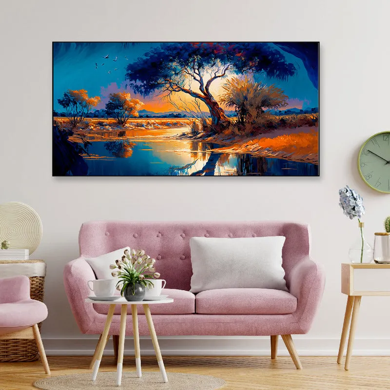 Celestial Scape Canvas Wall Painting media 3