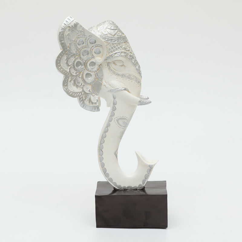 Elegant Elephant Showpiece - Silver media 5