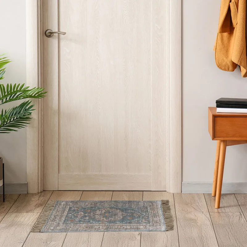 Eryndor Cotton Door Mats - Blue media 5