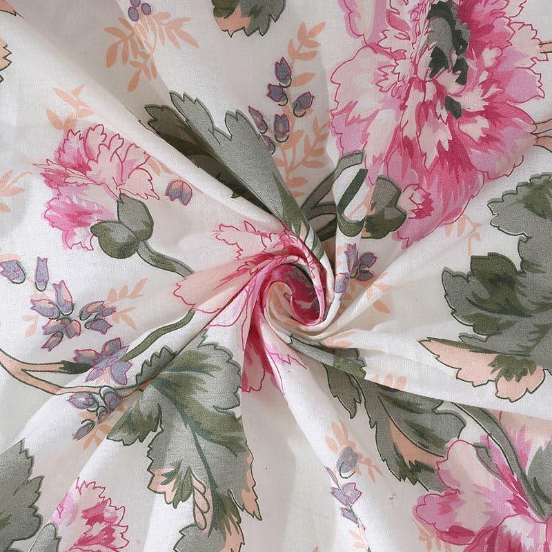 Swayam Dahlia Love Floral Cotton Bedsheet - 240 TC media 5