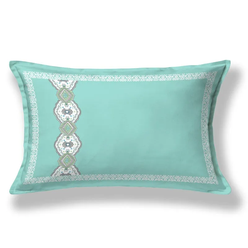 OpulentRest Cotton Bedsheet (Teal) - 180 TC media 4
