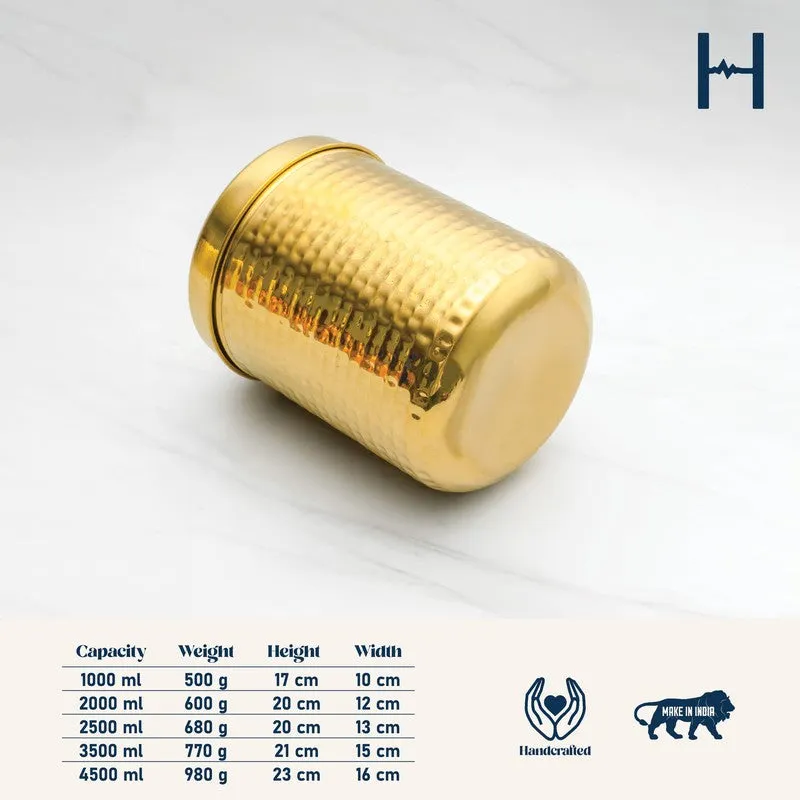 PureForm Gold Brass Container - 4500 mL media 12