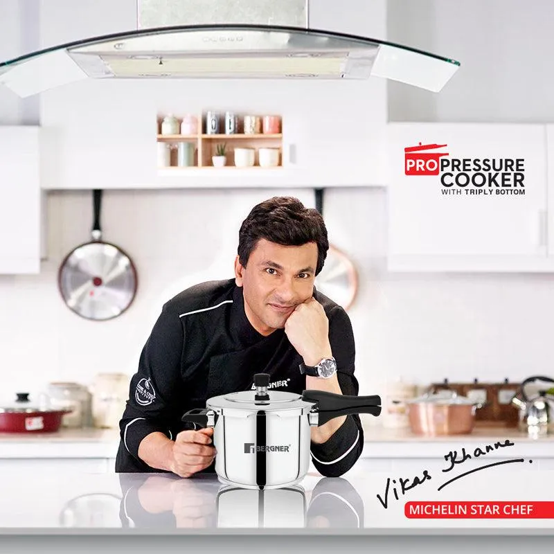 Bergner Induction Safe Pressure Cooker - 6500 ml/22 Inches media 8