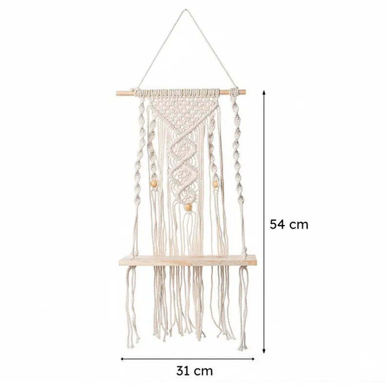 Mileva Macrame Wall Shelf media 6