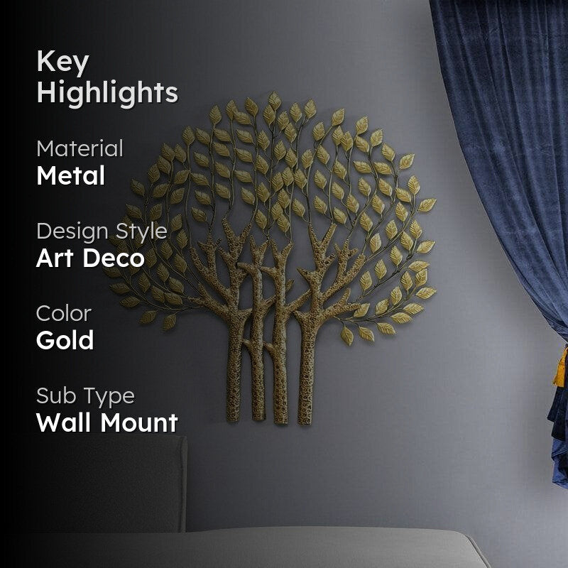 Serene Metal Tree Wall Accent media 2