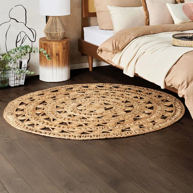 Knot Theory Braided Jute Area Rug - Beige media 3