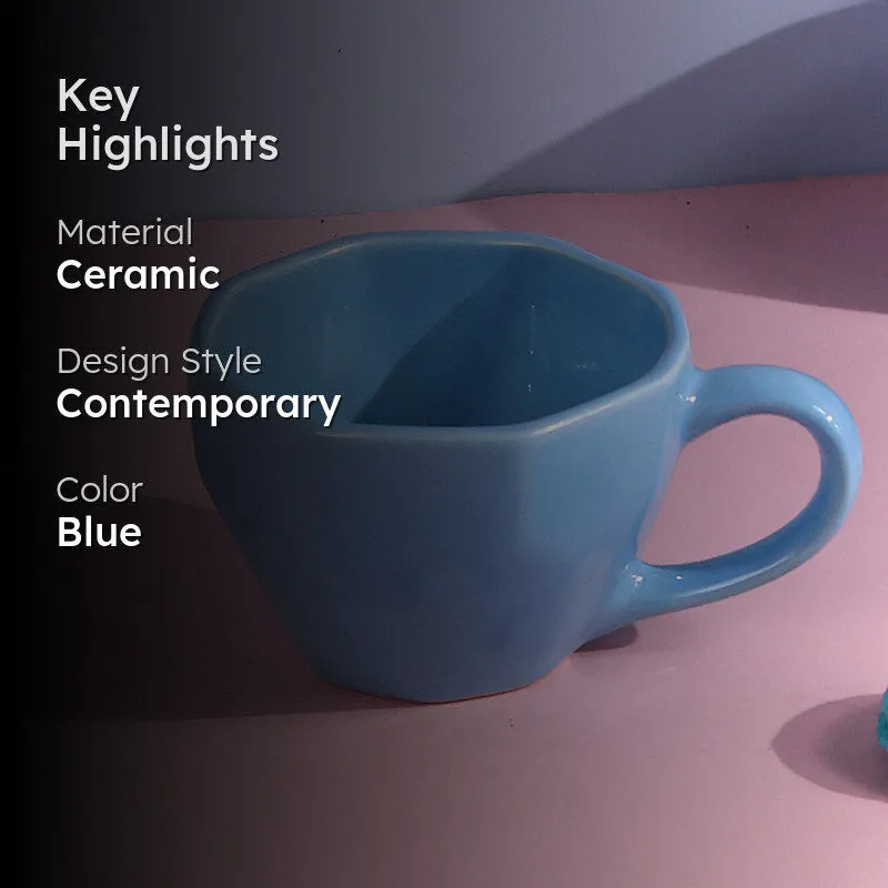 Calaila Ceramic Tea Cup (200 mL)/Blue) media 2