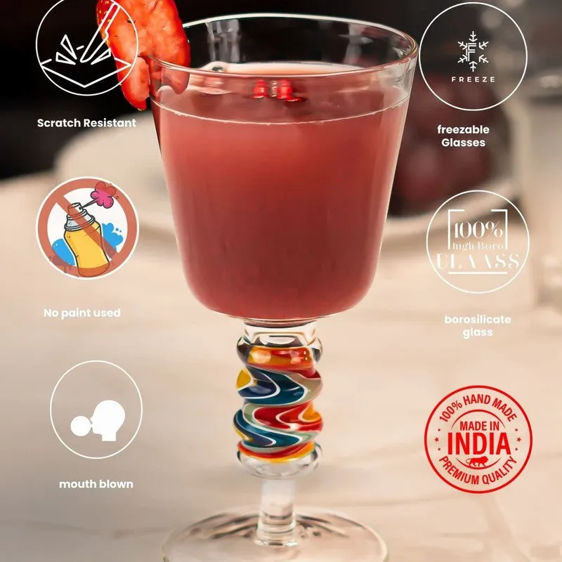 Golden Hour Martini Cocktail Glass(180 mL) - Set Of Four media 5
