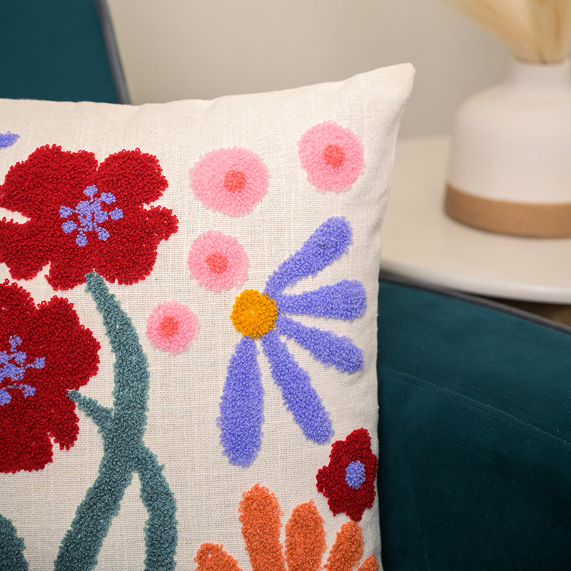 Pillow Petals Embroidered Cushion Cover media 5