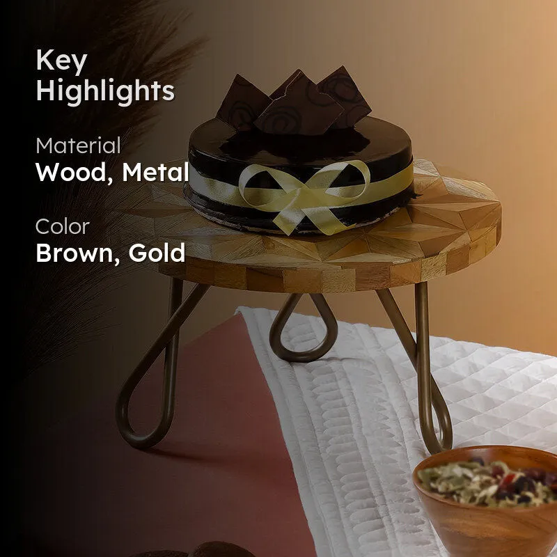 Tierli Twist Cake Stand - Gold media 2