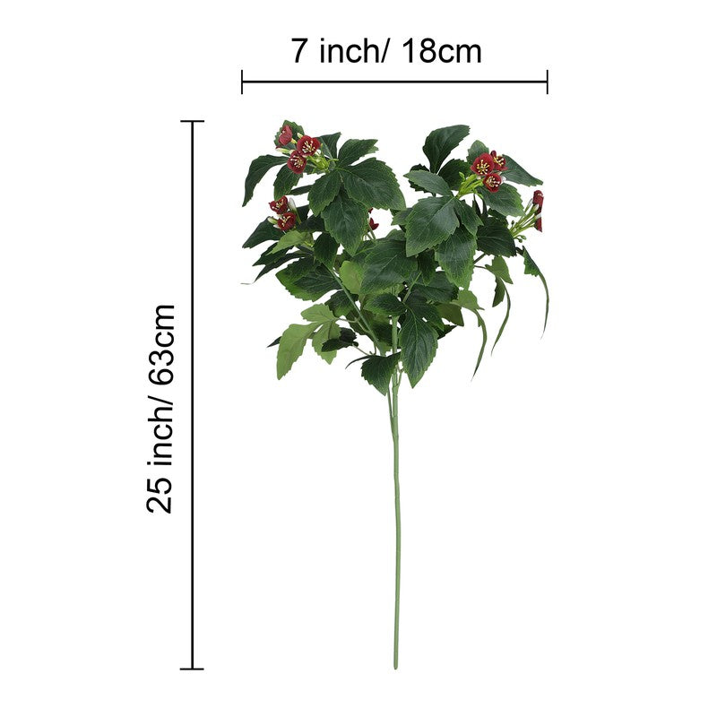 Artificial Bougainvillea Sticks (Red) - Set Of Two media 6