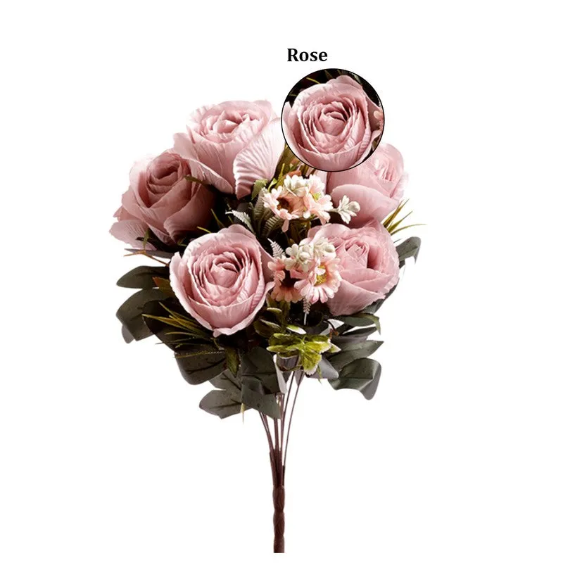 AarviDecor Delicate Rose Silk Artificial Flowers media 6