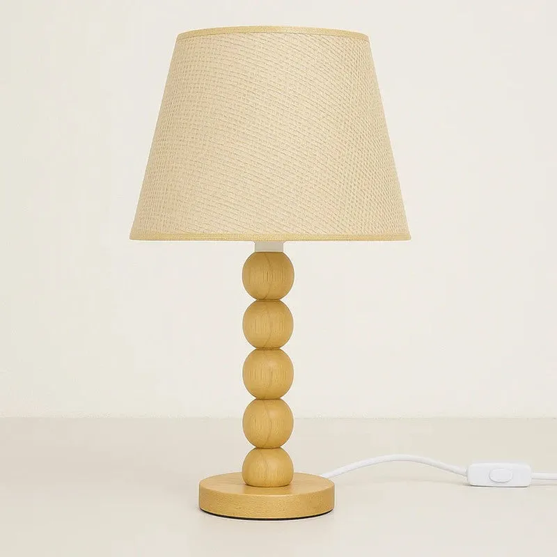 Grandell Wooden Table Lamp - Brown,Beige media 3