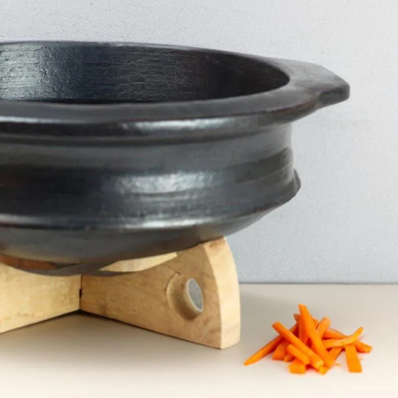 Hirang Clay Pot Black 2000 mL / 9 Inches media 4