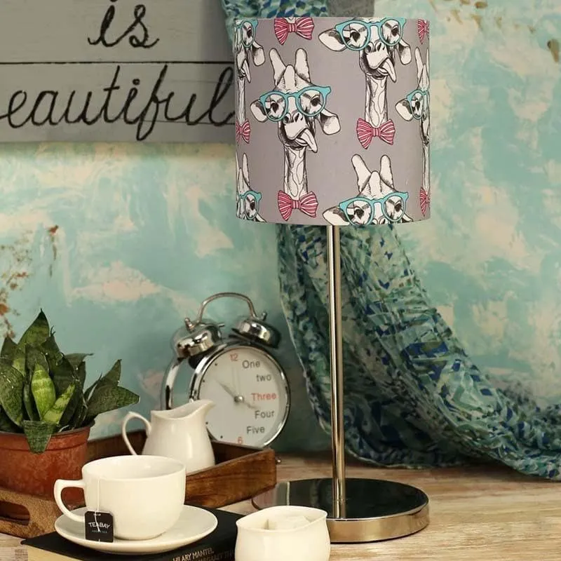 The Cheeky Wooden Fabric Table Lamp - Multicolor media 3