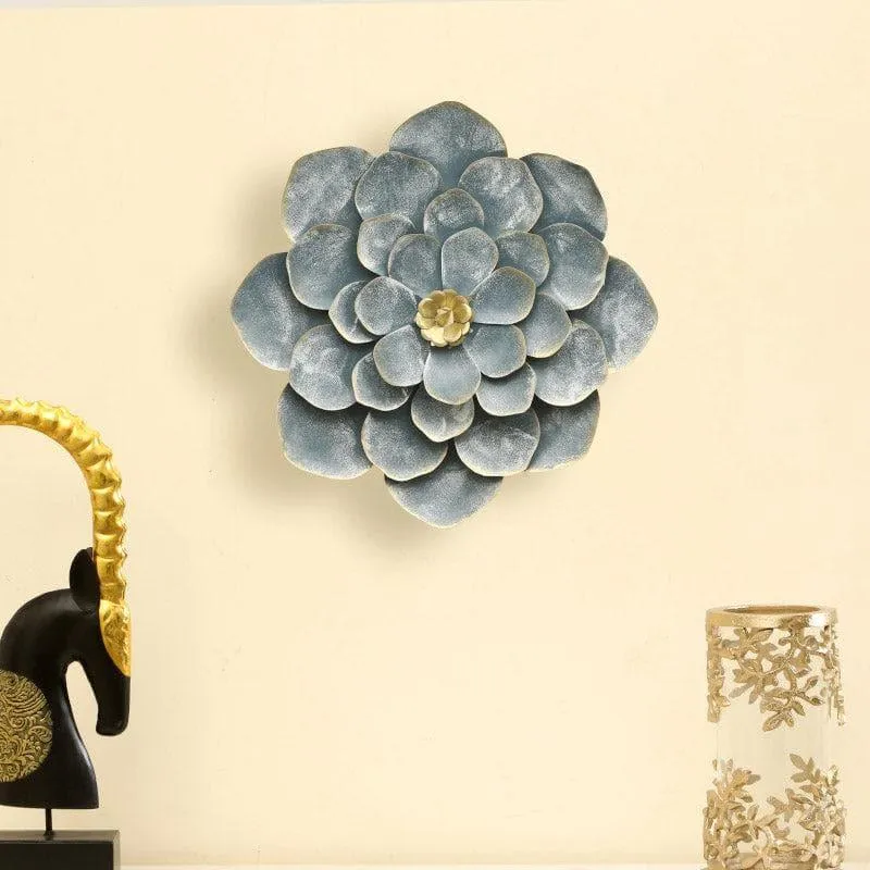 Daisy Bloom Metal Wall Accent- Grey media 1