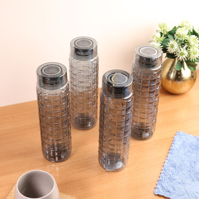 AquaGrid Black Clear PET Bottle (1000 mL Each) - Set Of Four media 3