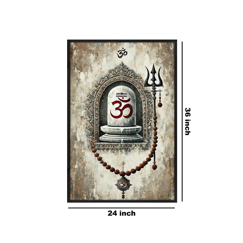 Echoes Of Aum Wall Painting With Frame media 6