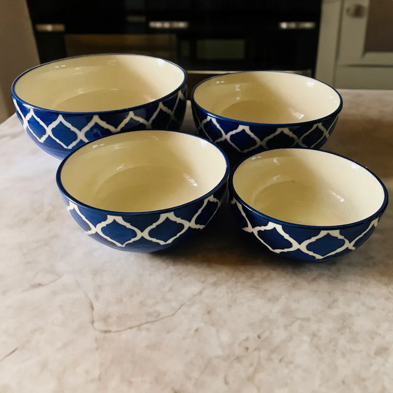 Wilara Flat Bowl (Blue) - Set Of Four media 3