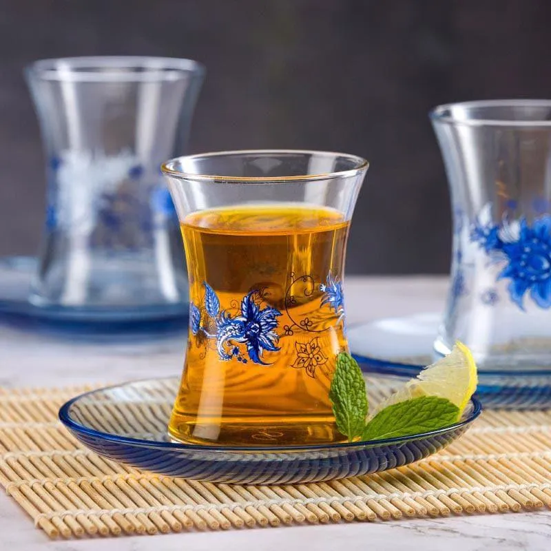 Pasabahce Turkey's Chai Cup & Saucer - Set Of Twelve media 1