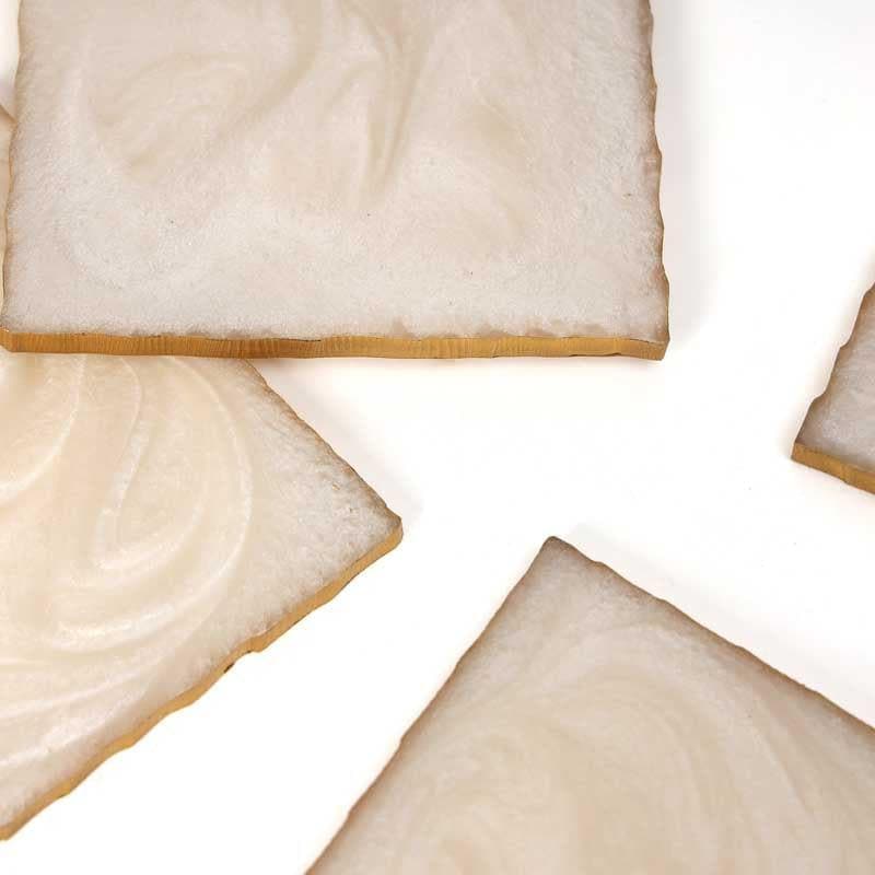 Marble Swirl Coaster (Cream) - Set Of Six media 8