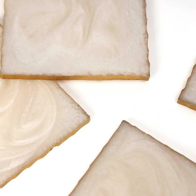 Marble Swirl Coaster (Cream) - Set Of Six media 8