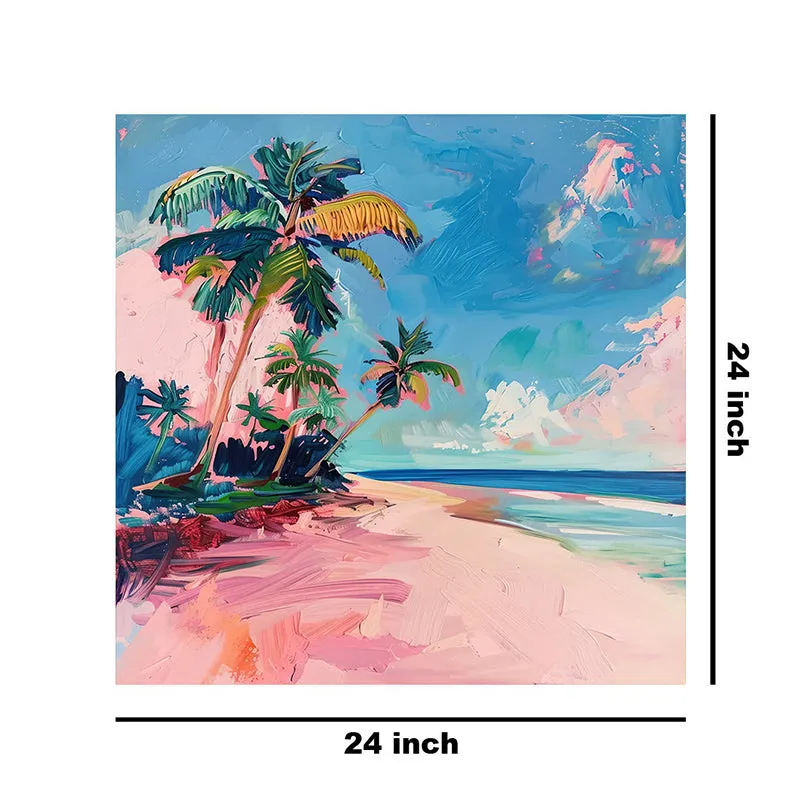 Sunny Tropical Beach Wall Painting media 8