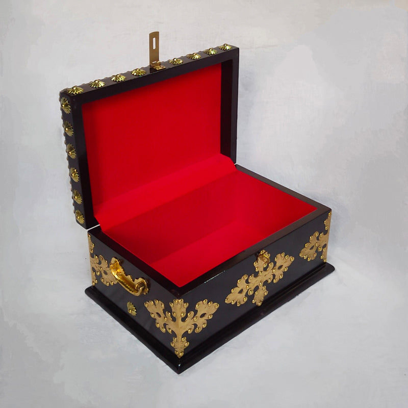 Trela Decorative Wood Jewel Box - Black media 5