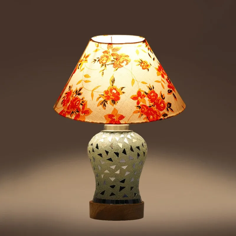 Liora Fleur Cone Wooden Table Lamp - Multicolor media 8