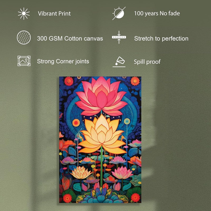 Paradise Lotus Wall Art Without Frame media 8
