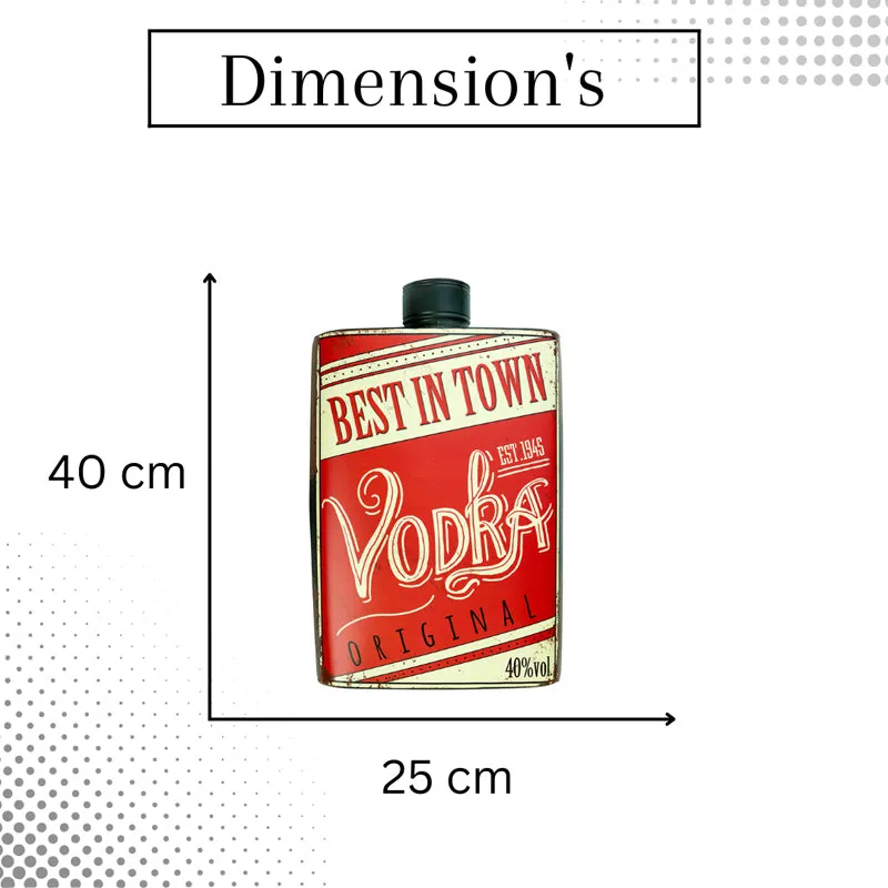 Best Vodka Flask Metal Wall Accent media 5