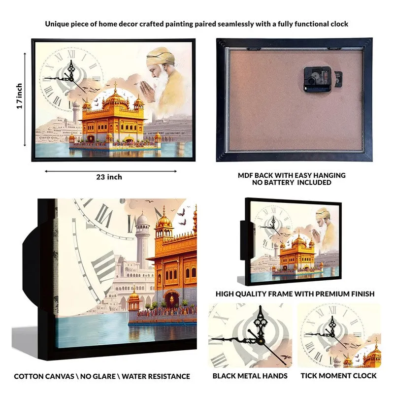 Heavenly Hue Wall Art With Clock - 7