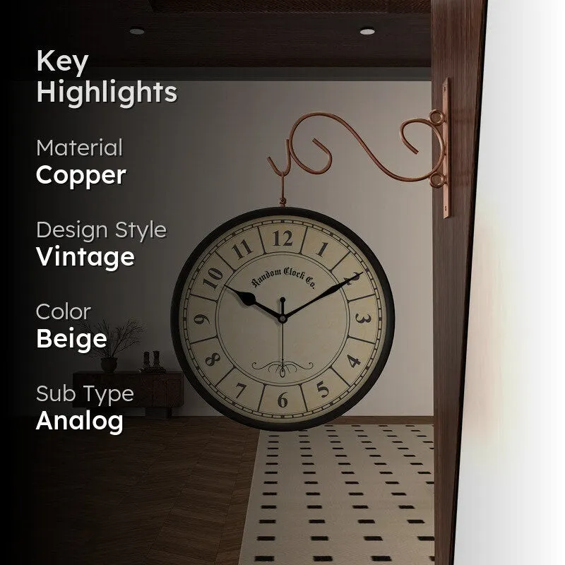 Hawthorne Double Sided Wall Clock media 2