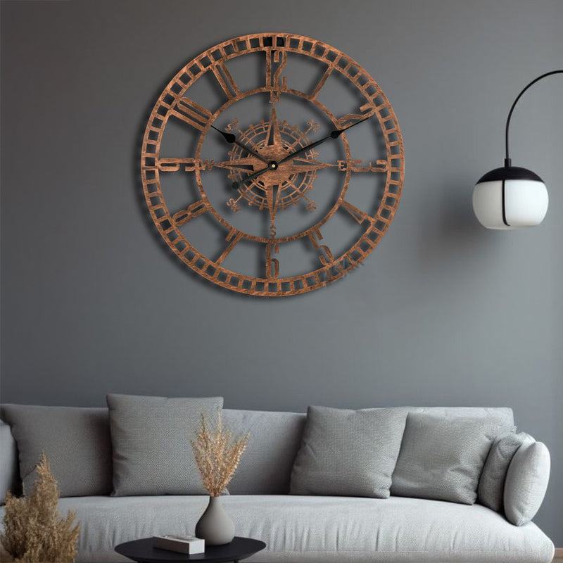 Tickin Silent Wall Clock - Bronze