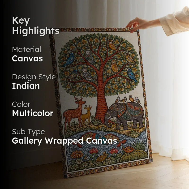 Tree of Life Animals Canvas Wall Art & Paintings media 2