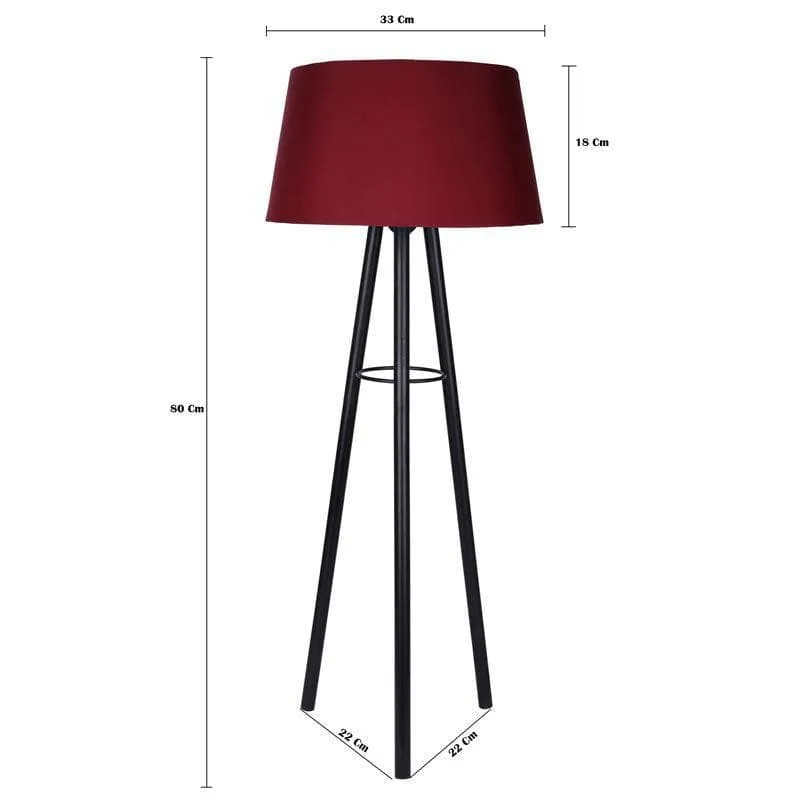 Mudita Black Floor Lamp - Red media 5