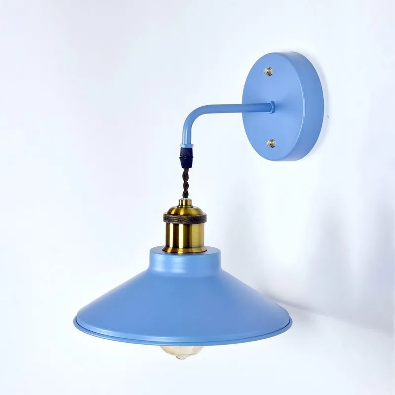 ZenithAura Metal Wall Lamp - Blue & Gold media 4