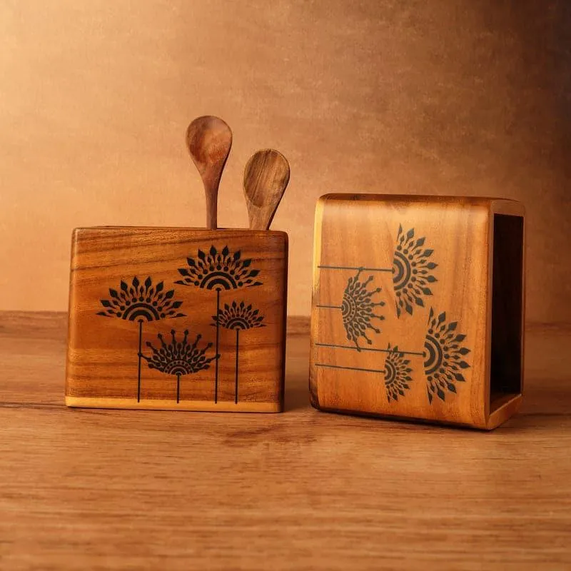Vadana Floral Cutlery Holder media 3