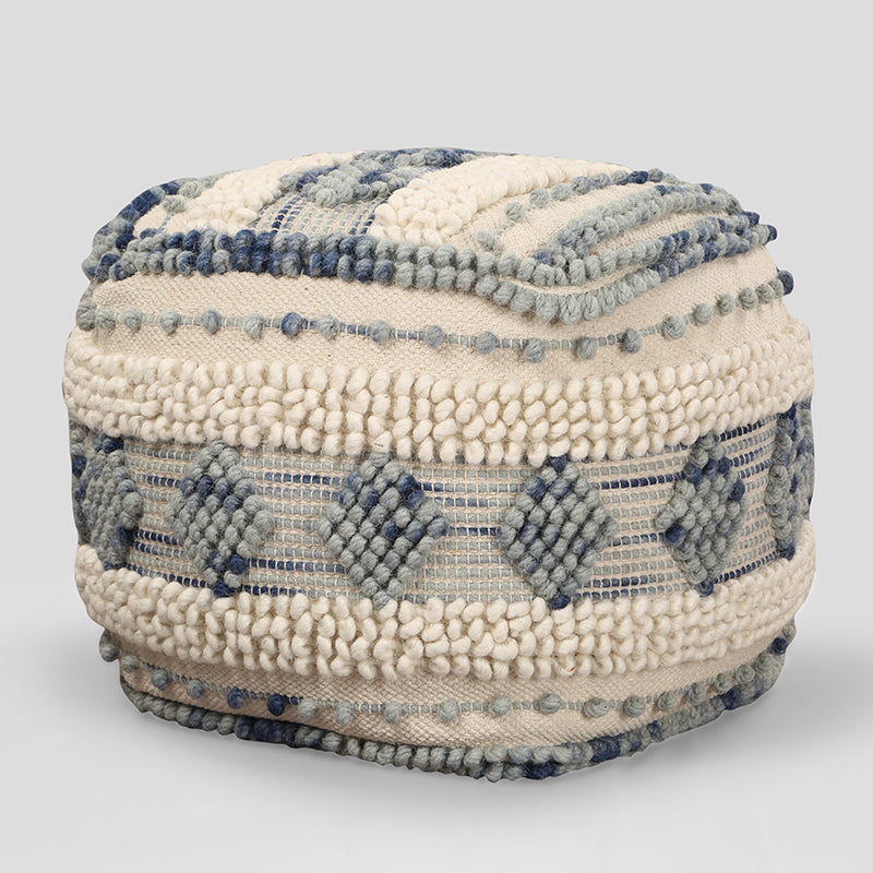 Woven Whim Macrame Pouffe media 4